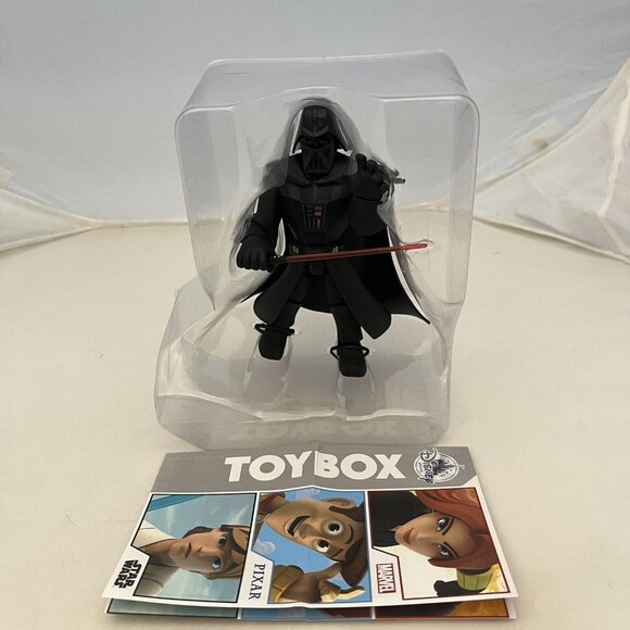 Disney Store Star Wars Toybox Darth Vader Action Figure New Missing Cardboard - Picture 1 of 8